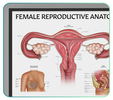 Female Reproductive System Anatomy Posters