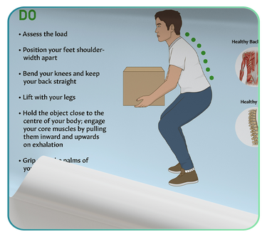 Occupational Health & Lifting Posters