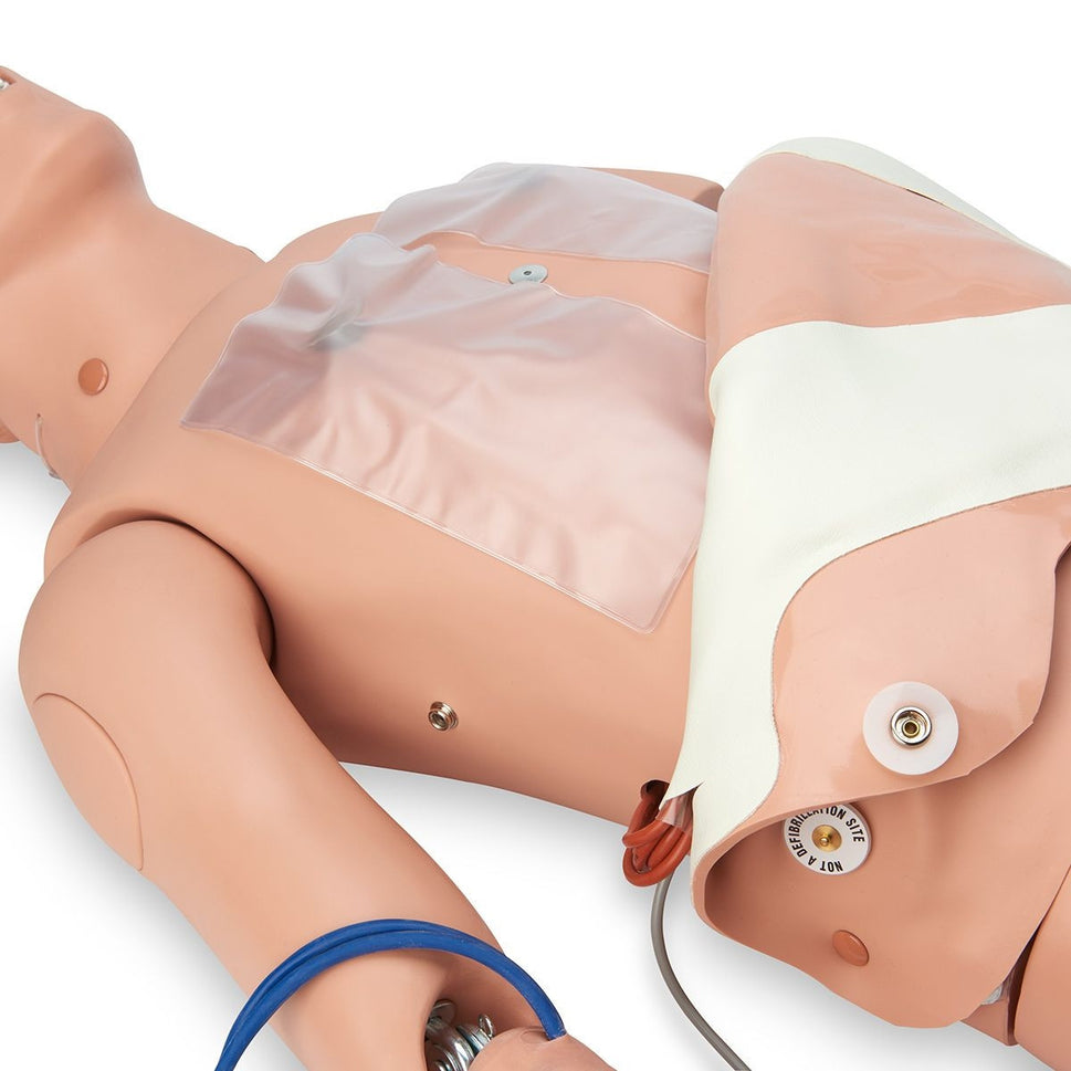 Adult Full Body ALS Trainer with ECG Trainer + CPR / Intubation Head