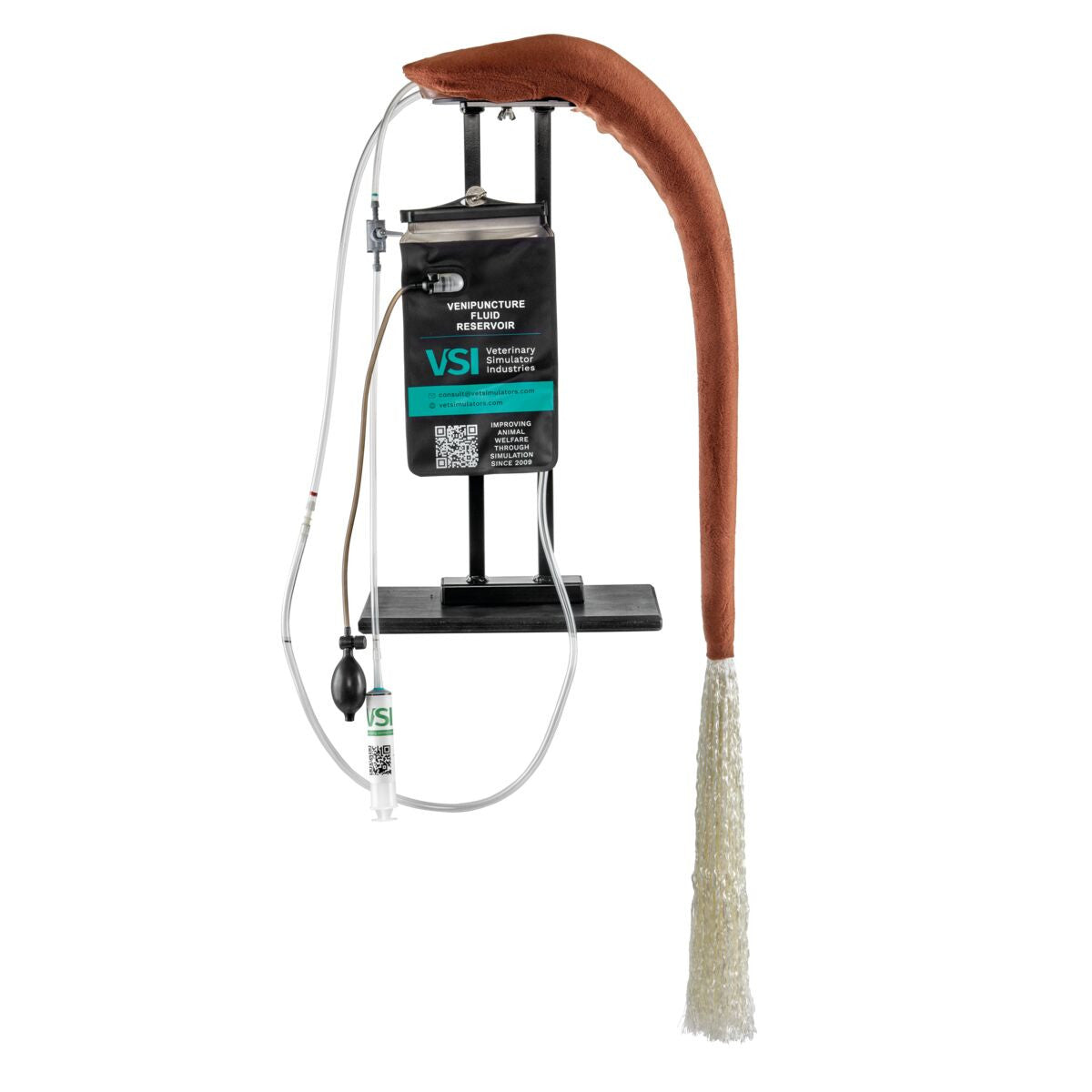 Bovine Venipuncture & Epidural Tail Simulator - Holstein Hereford - Brown 1025527