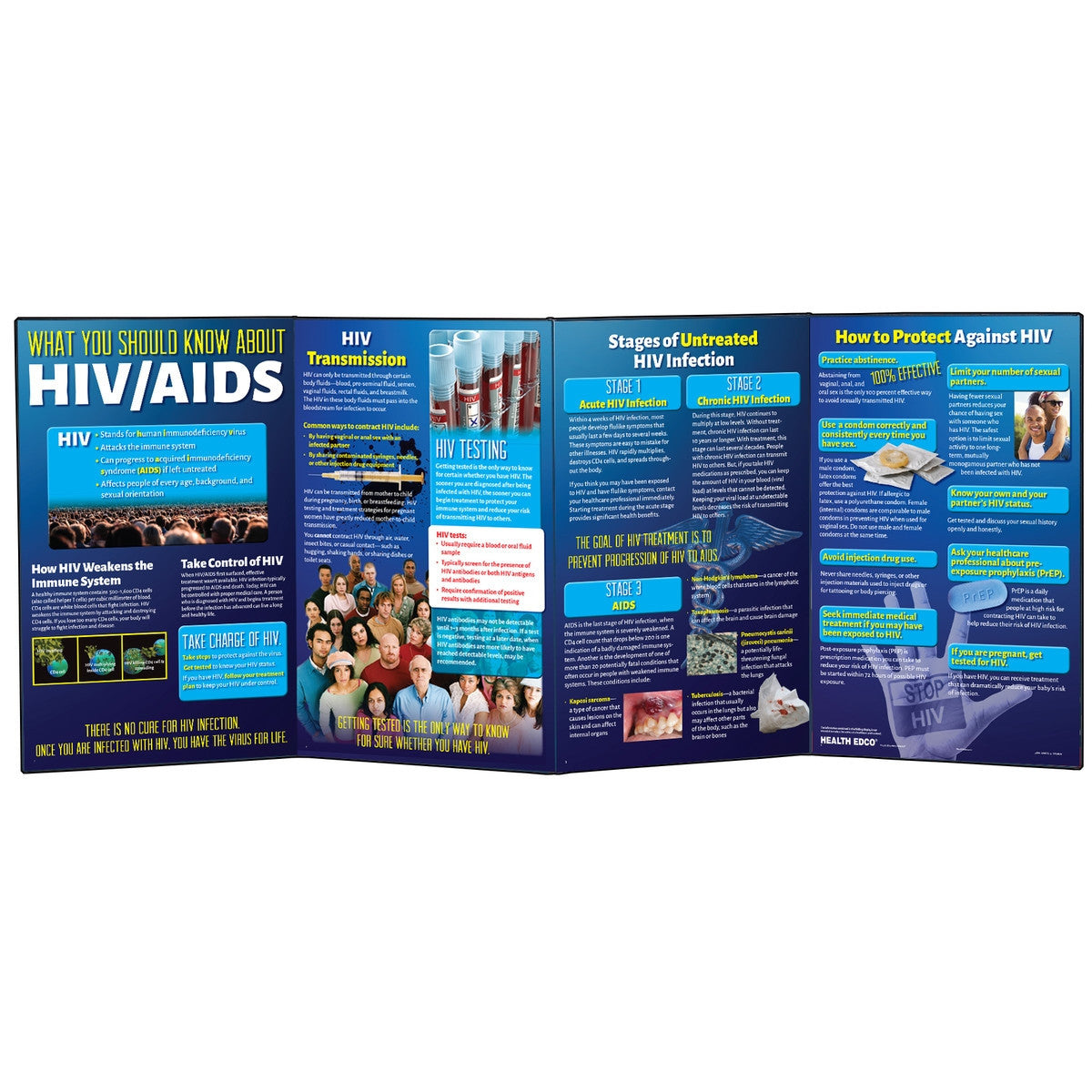 What You Should Know About HIV / AIDS Folding Display