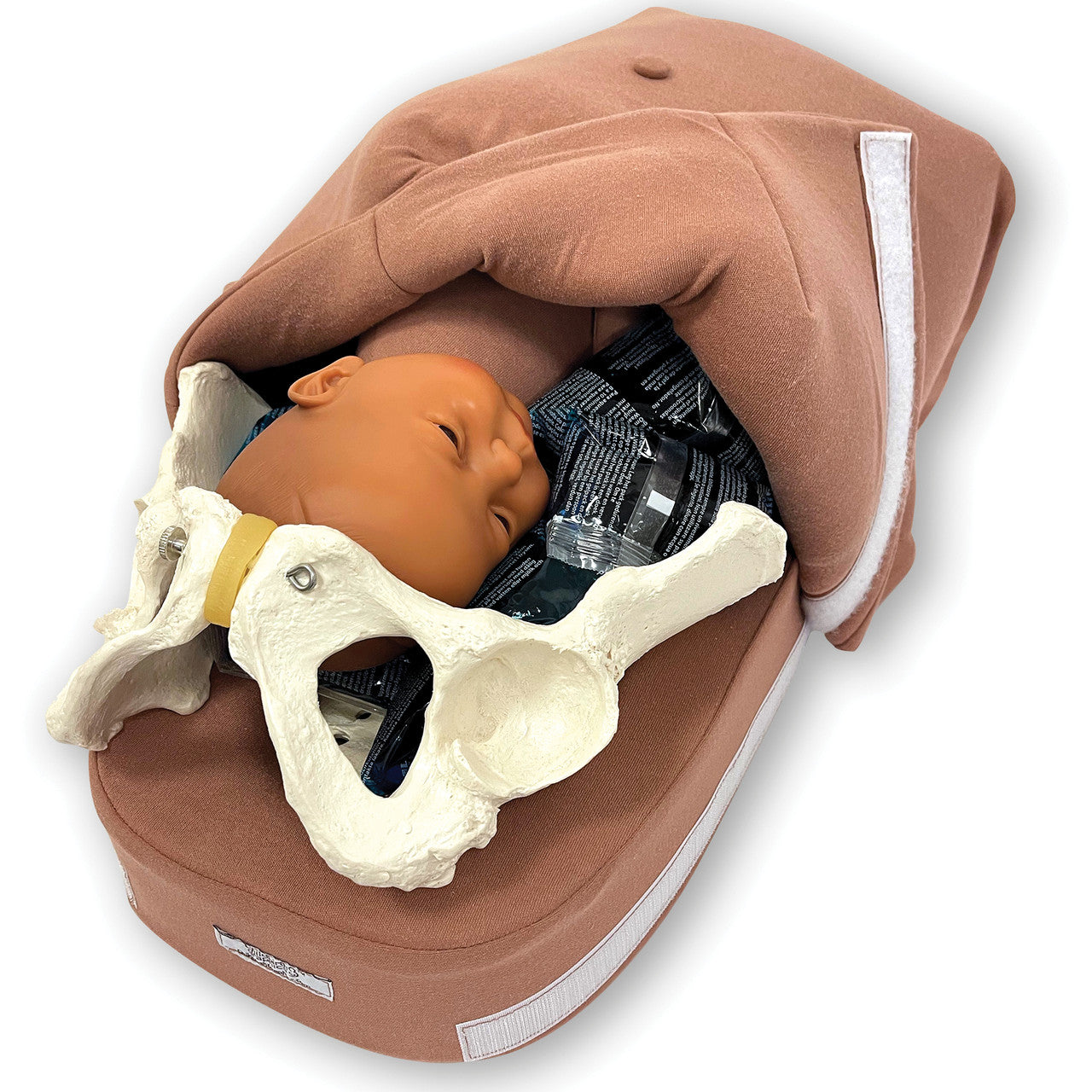Demonstration of palpation of the abdomen to determine foetal lie, presentation, and position.
