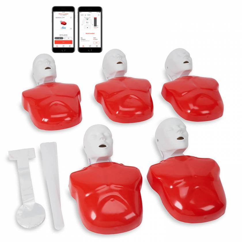 Basic Buddy Plus CPR Manikin with CPR+ Electronics/Heartisense (5 Pack)