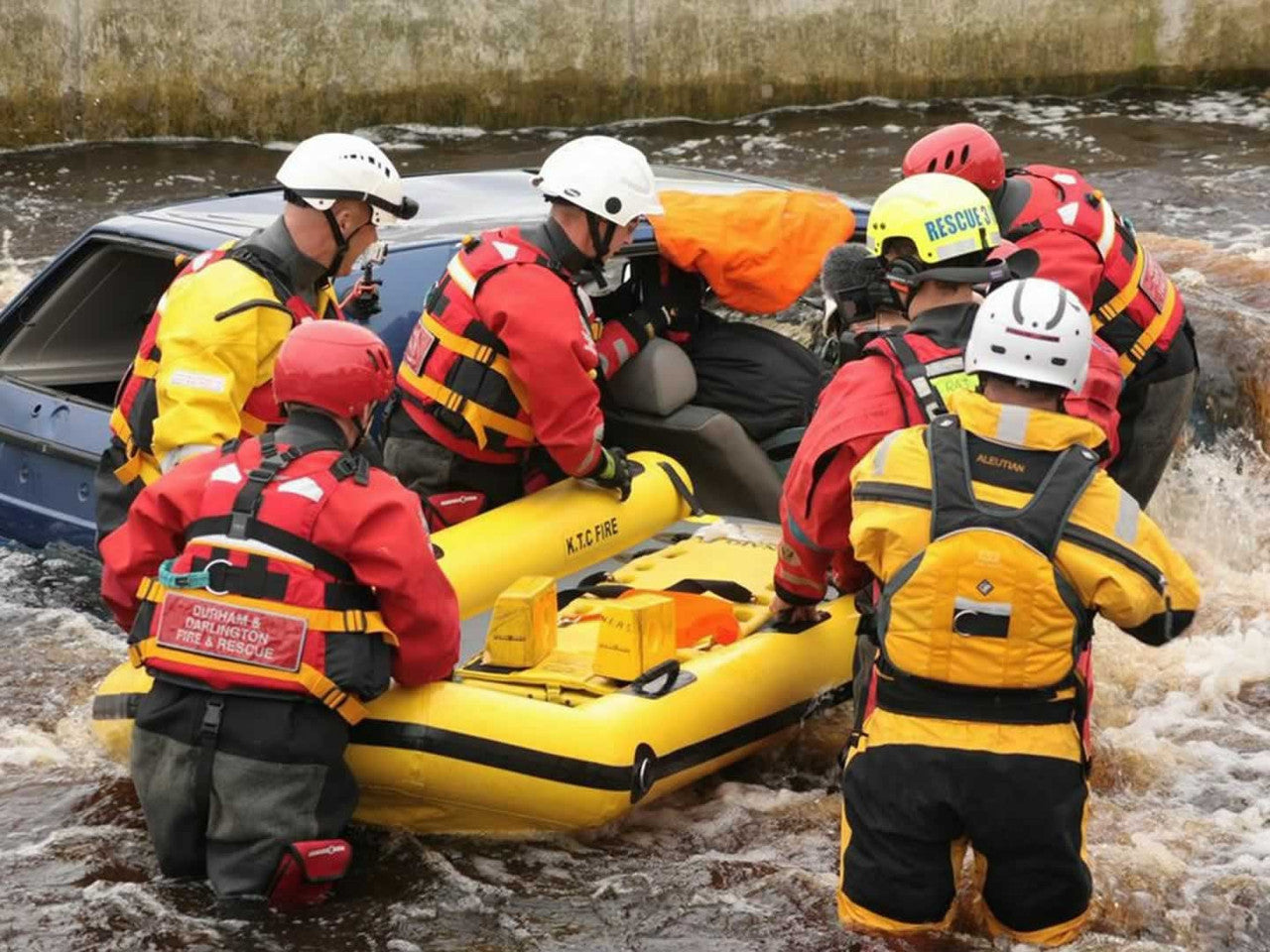Body Recovery from Semi Submerged Vehicle