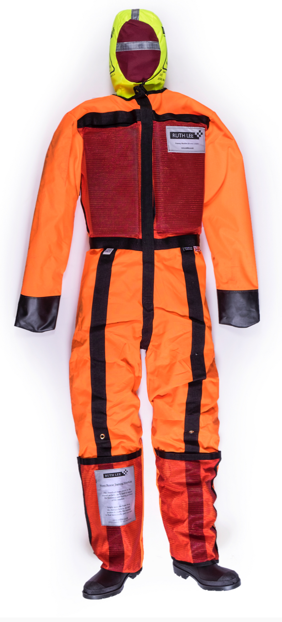 Bright Orange Man Overboard Manikin Overalls