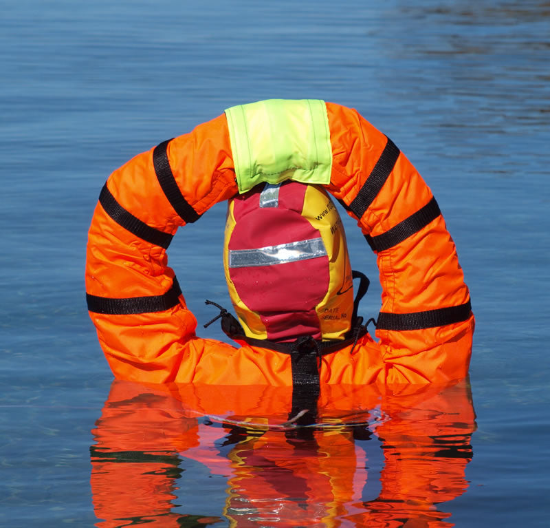 Bright Orange Overalls and Aloft Arms