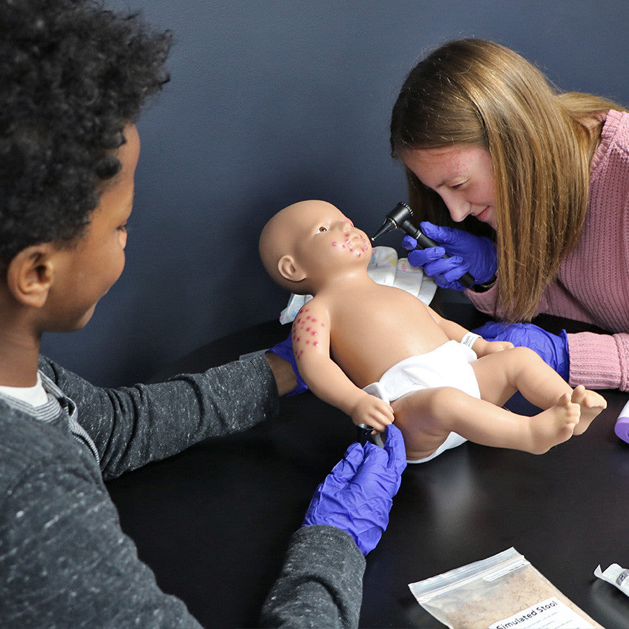 Otoscopy Simulation on the Common Childhood Illness Baby