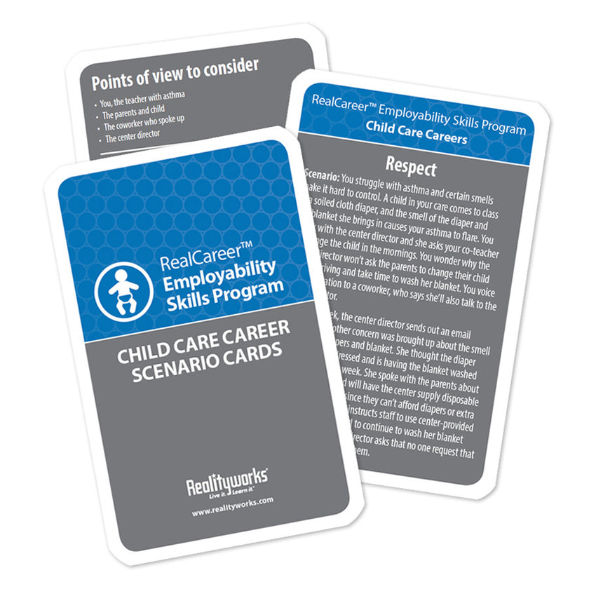 Child Care Career Scenario Cards