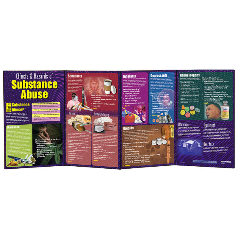 Effects and Hazards of Substance Abuse Folding Display