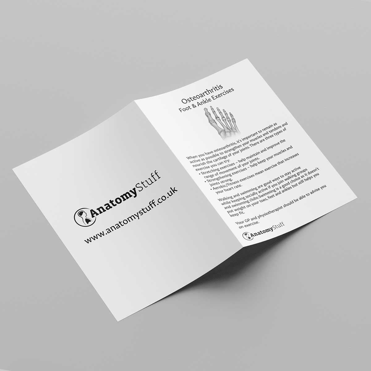 Foot & Ankle Osteoarthritis Exercises Leaflet (Printable PDF)