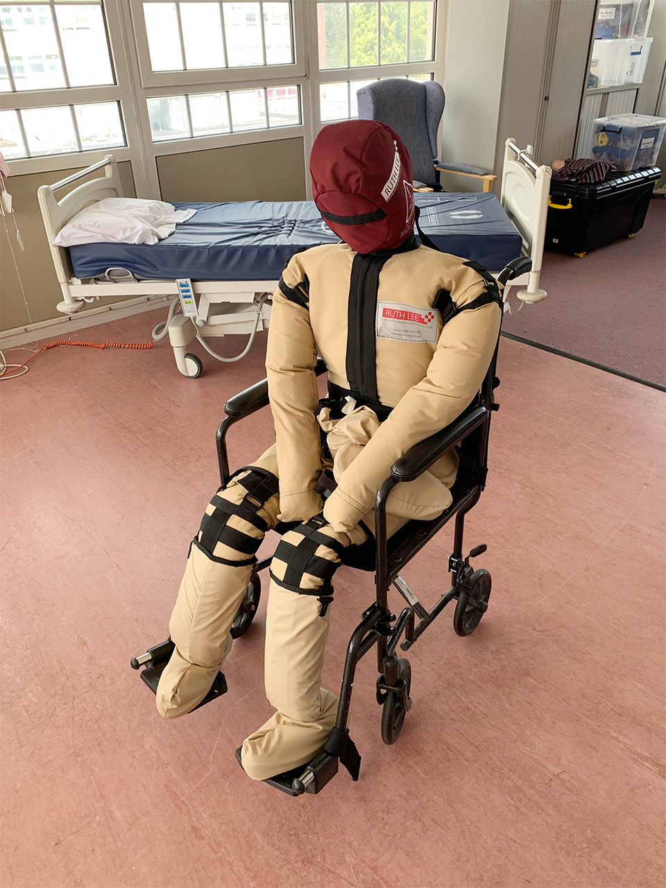 Designed to mimic the movement of a conscious patient