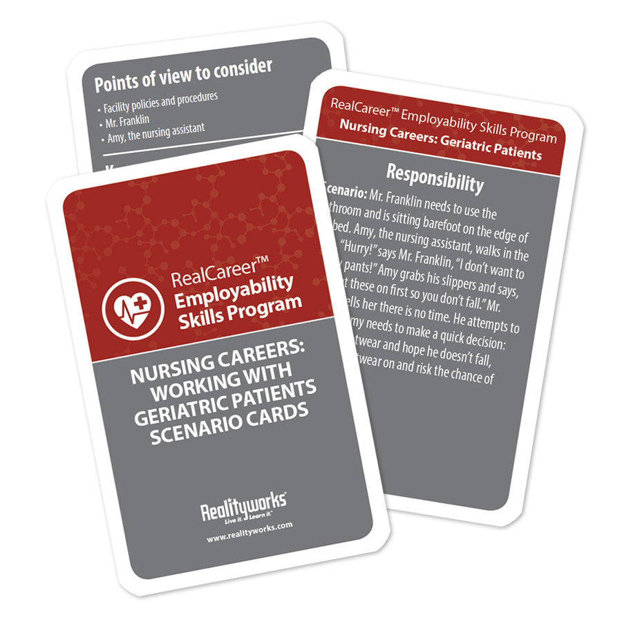 Nursing Career: Geriatric Patients Scenario Cards