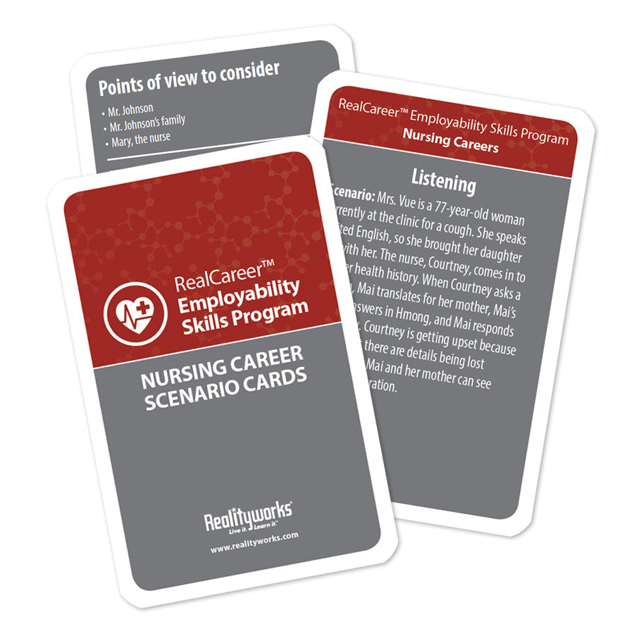 Nursing Career Scenario Cards
