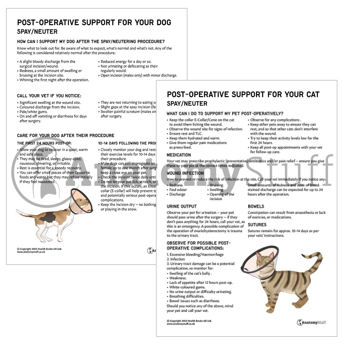 Post-Operative Support for Your Pet Bundle (Printable PDFs)