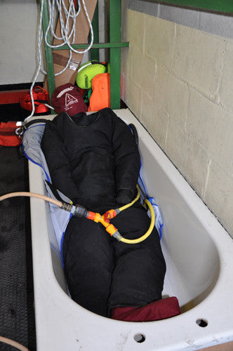 Suit being Filled with Water
