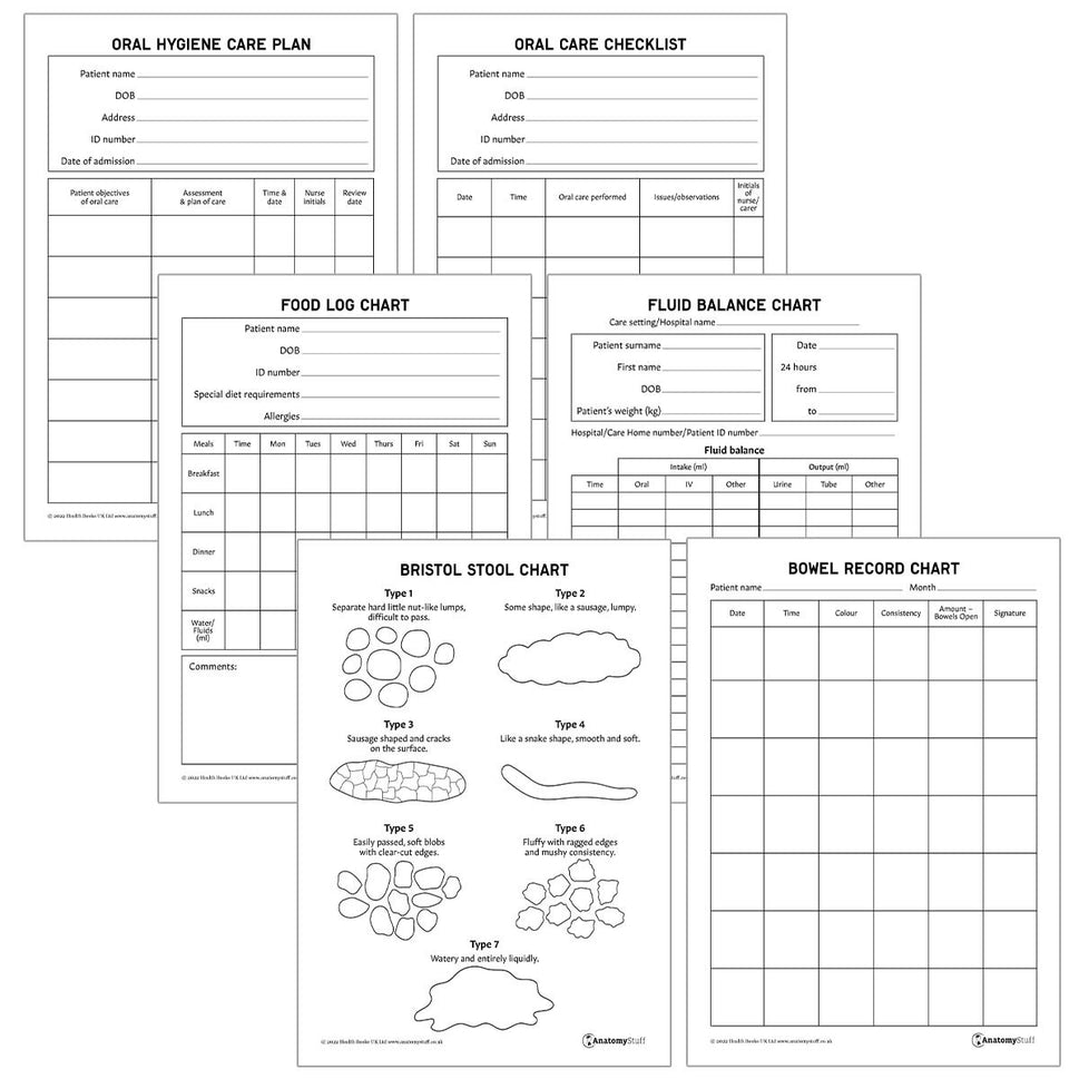 Food & Fluids Healthcare Pack (Printable PDFs)