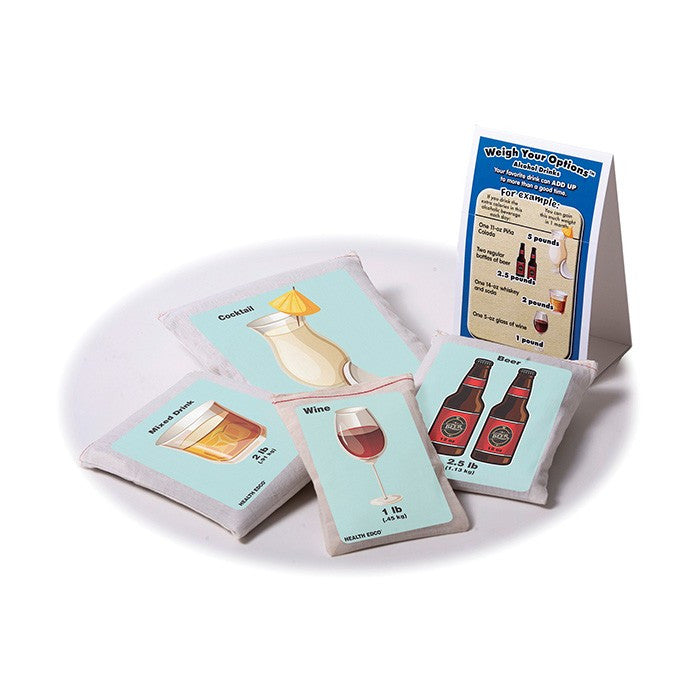 Weigh Your Options Alcohol Drinks Display