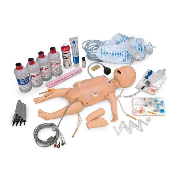Deluxe Infant CRiSis Manikin with Interactive ECG Simulators