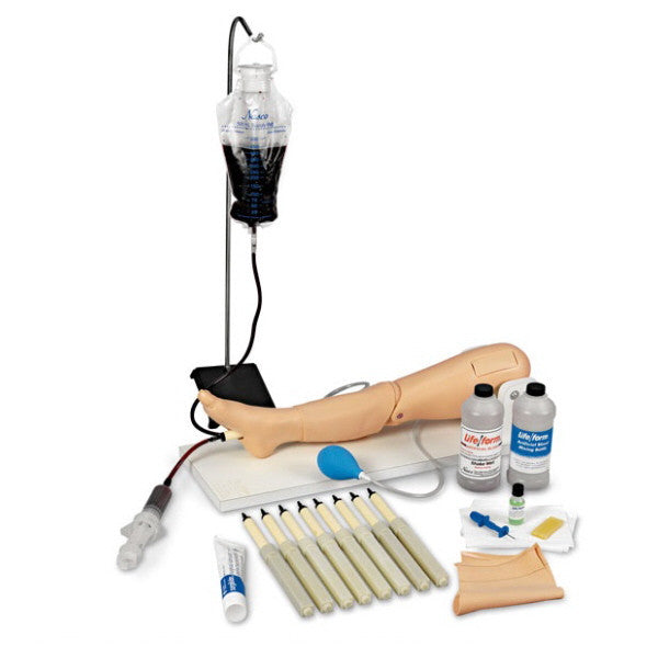 Child Intraosseous Infusion/Femoral Access Training Leg on Stand