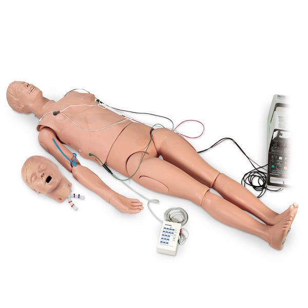 Adult Full Body ALS Trainer with ECG Trainer + CPR / Intubation Head