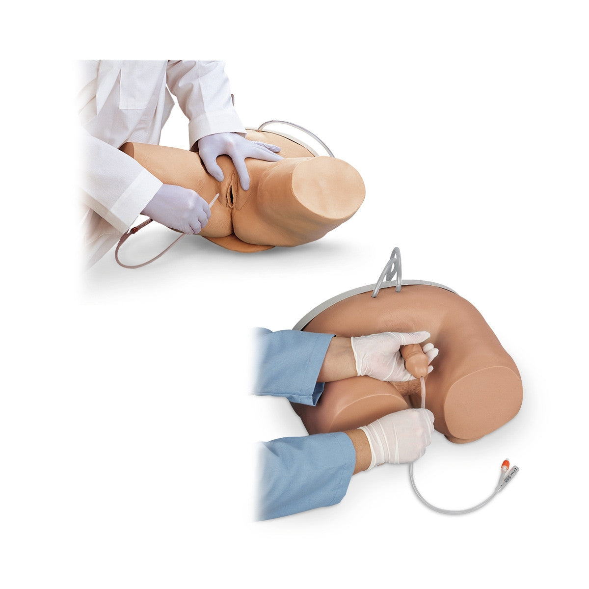 Male and Female Catheterisation Simulator Set