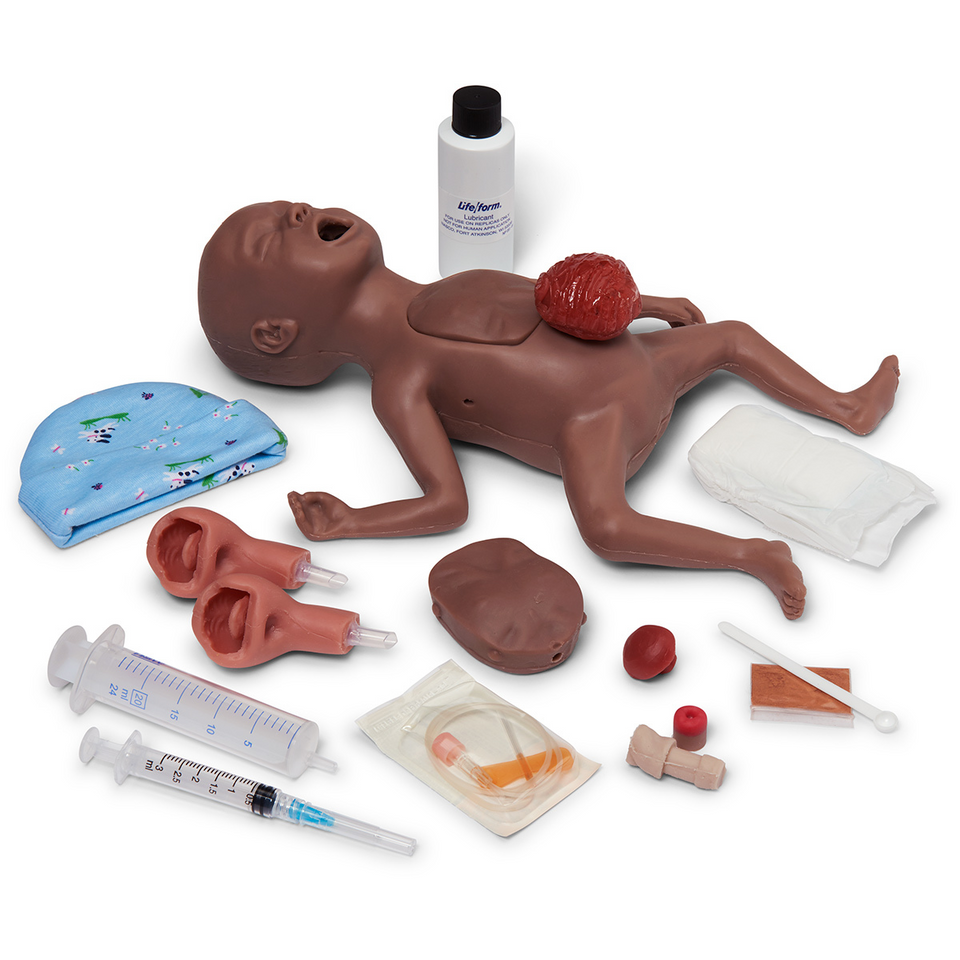 Dark Skin Tone Micro-Preemie Premature Baby Simulator