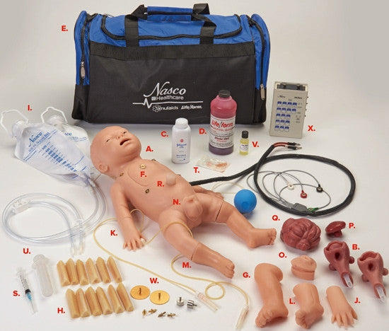 C.H.A.R.L.I.E. Neonatal Resuscitation Simulator with Interactive ECG Simulator