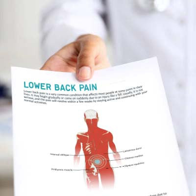 Low Back Strain Mockup
