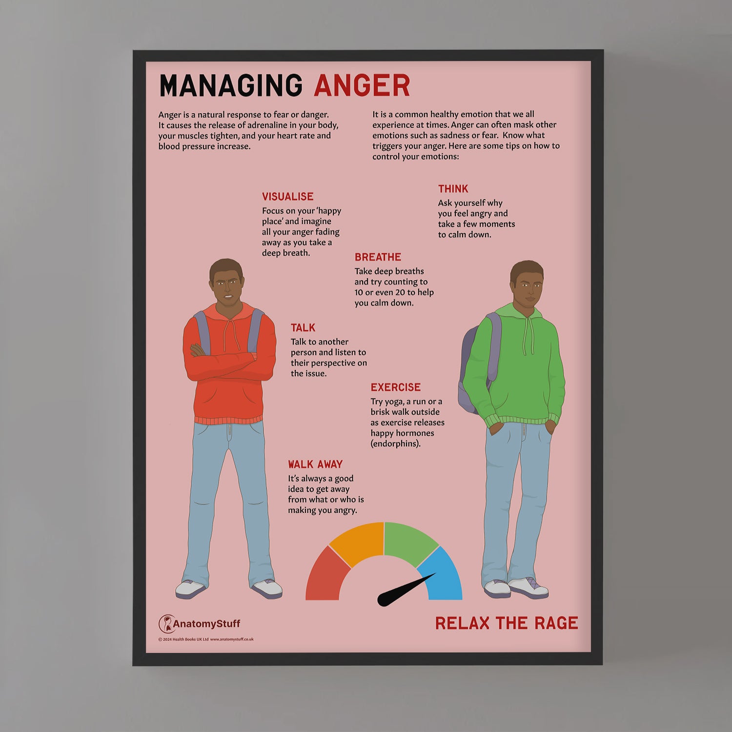 Managing Anger Chart / Poster - Part of Collection