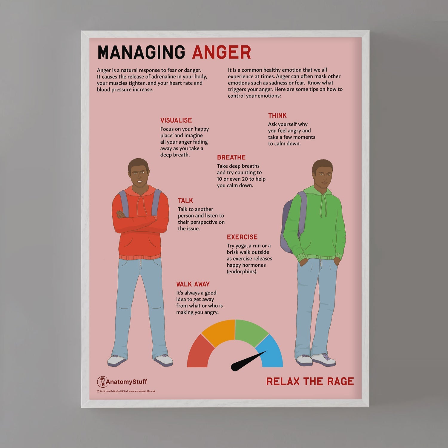 Managing Anger Chart / Poster - Part of Collection