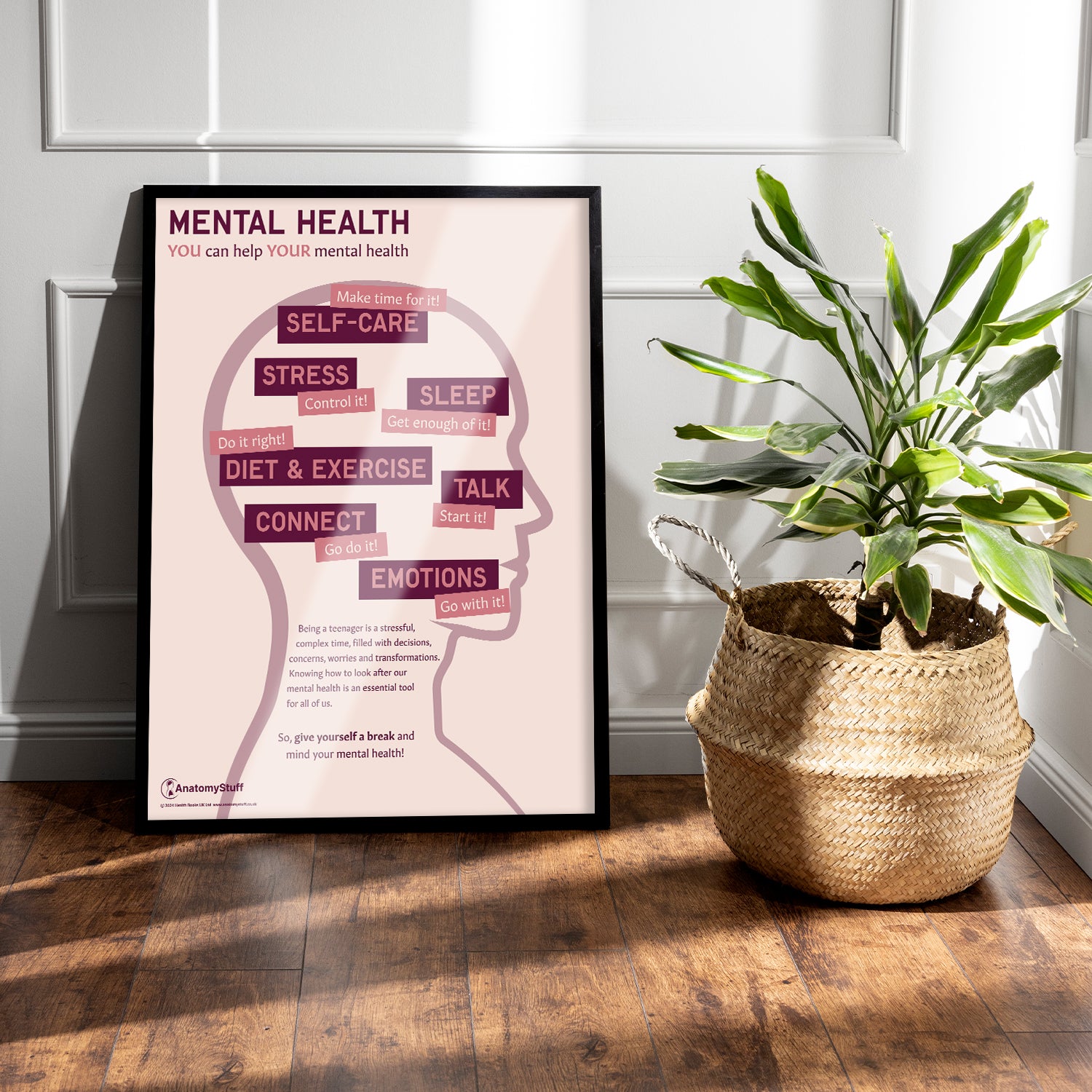 Mental Health: You Can Help Your Mental Health Chart / Poster