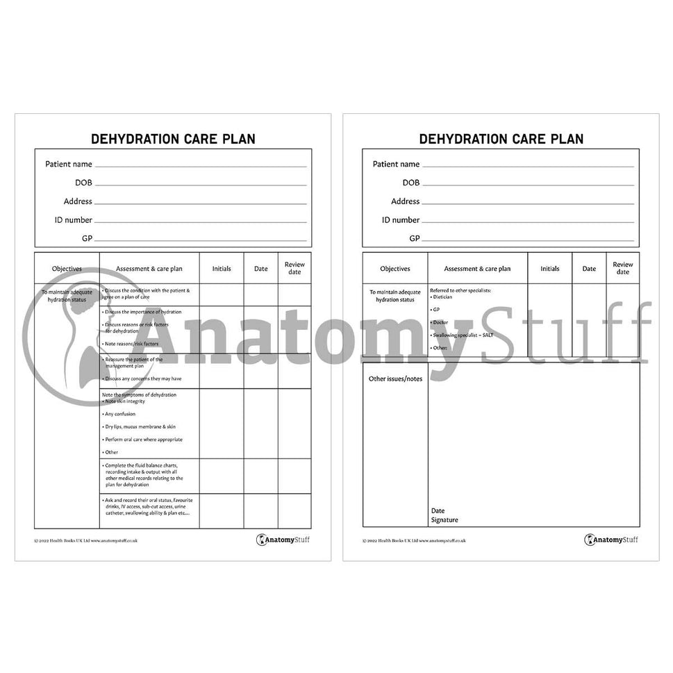 Generic Nursing Plans Pack (Printable PDFs)