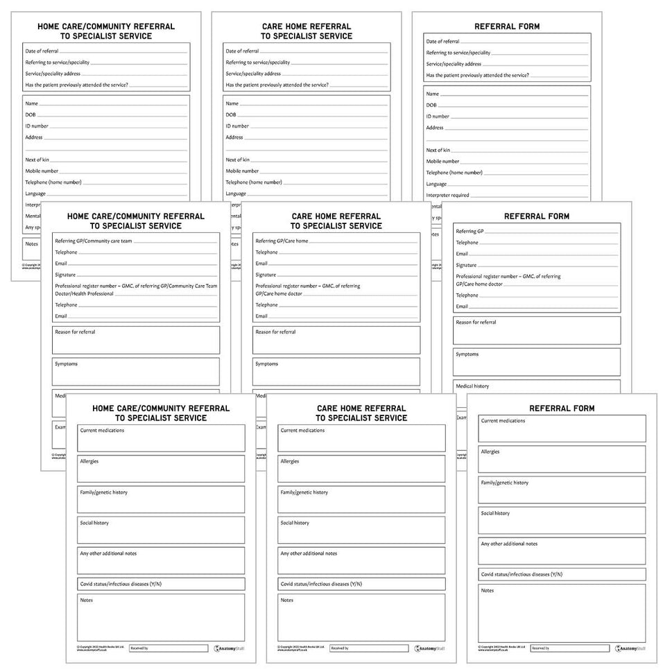 Referral Forms Pack (Printable PDFs)