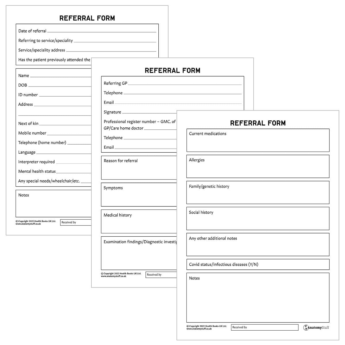 Generic Referral Forms PDF Pack