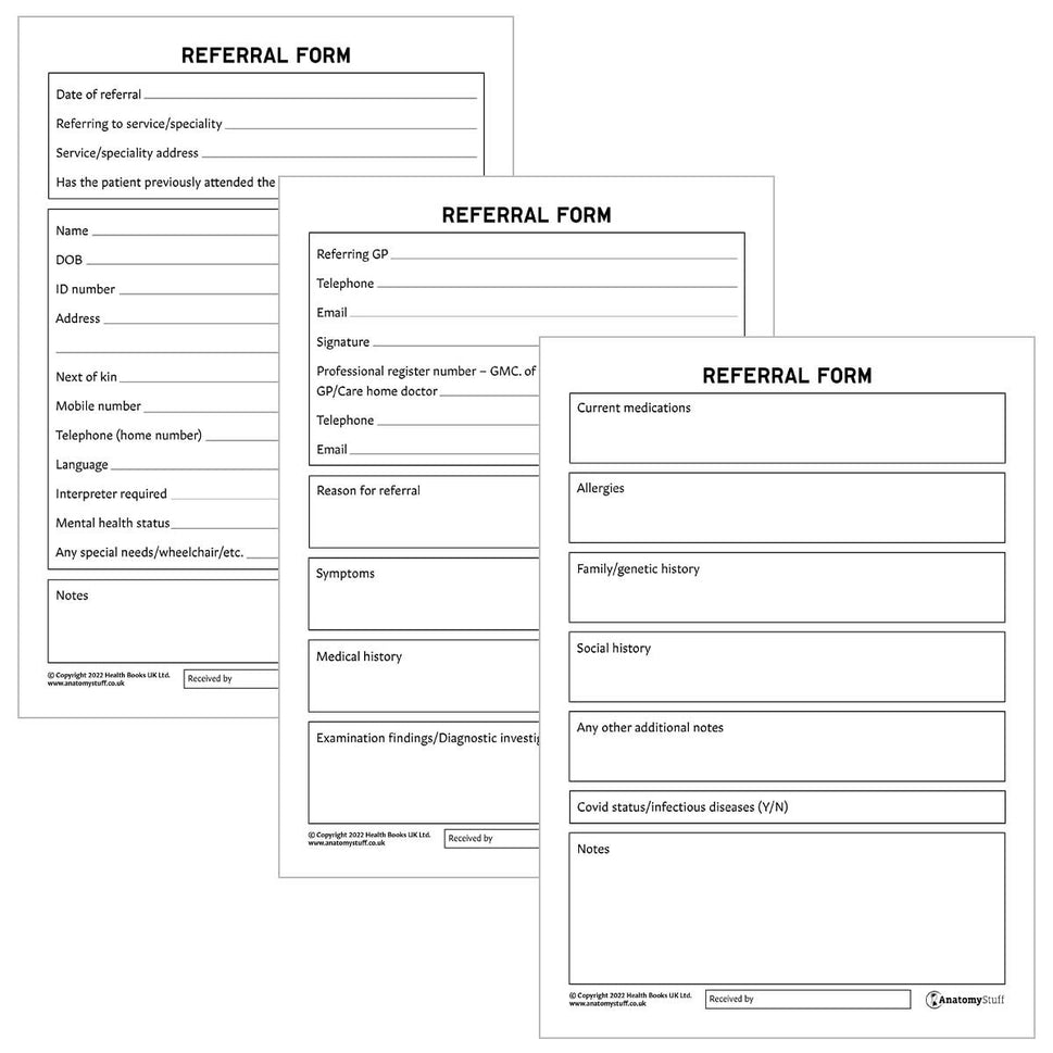 Generic Referral Forms (Printable PDFs)