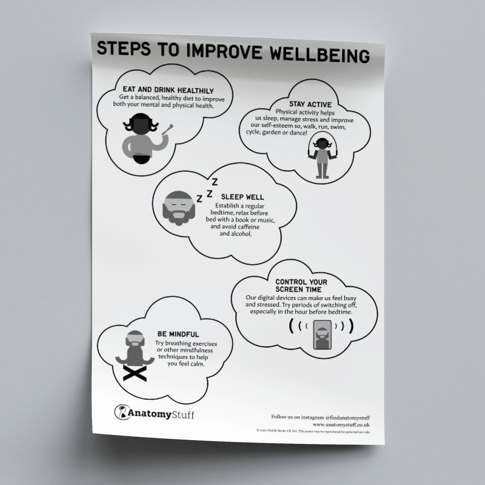Steps to Improve Wellbeing Poster PDF