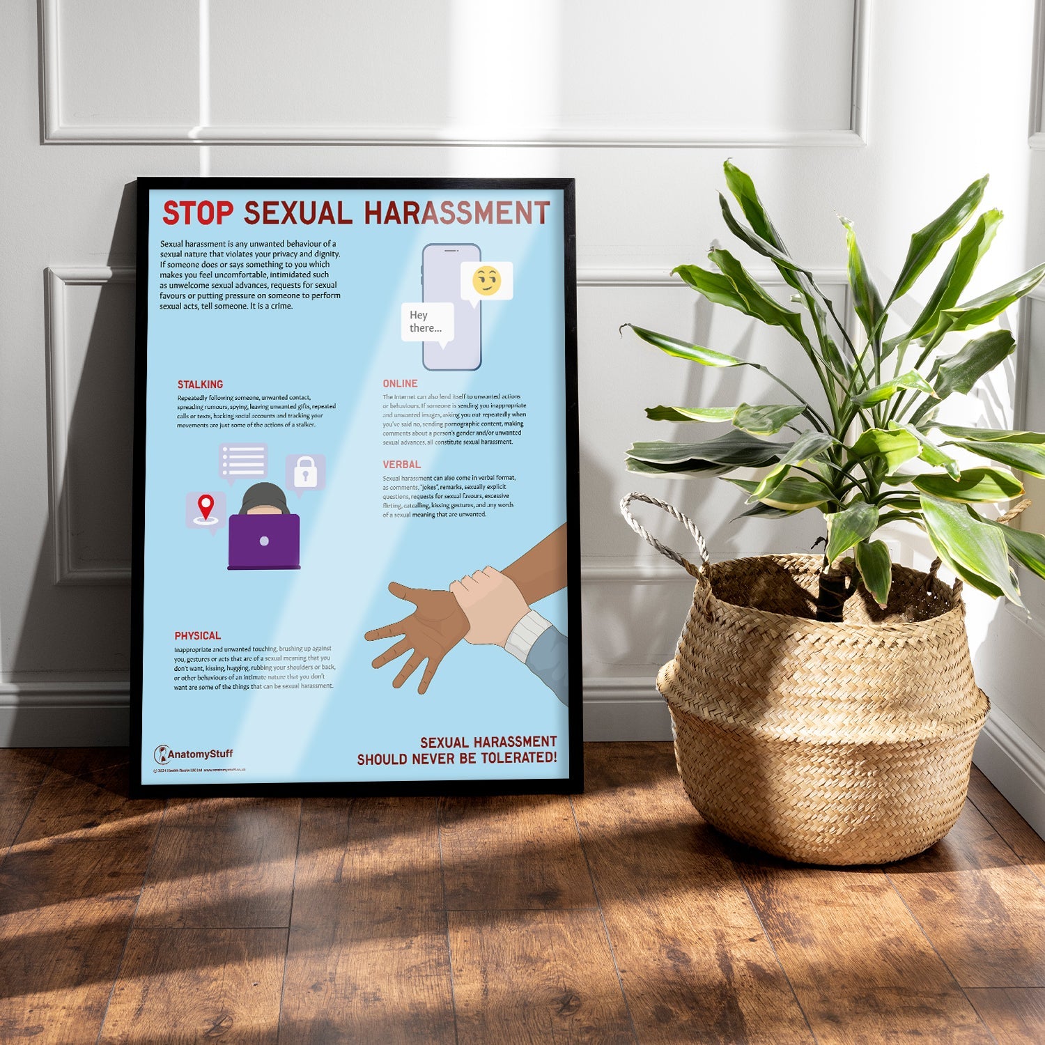 Stop Sexual Harassment Chart / Poster - Part of Collection