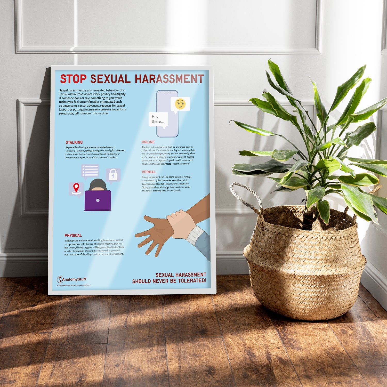 Stop Sexual Harassment Chart / Poster - Part of Collection