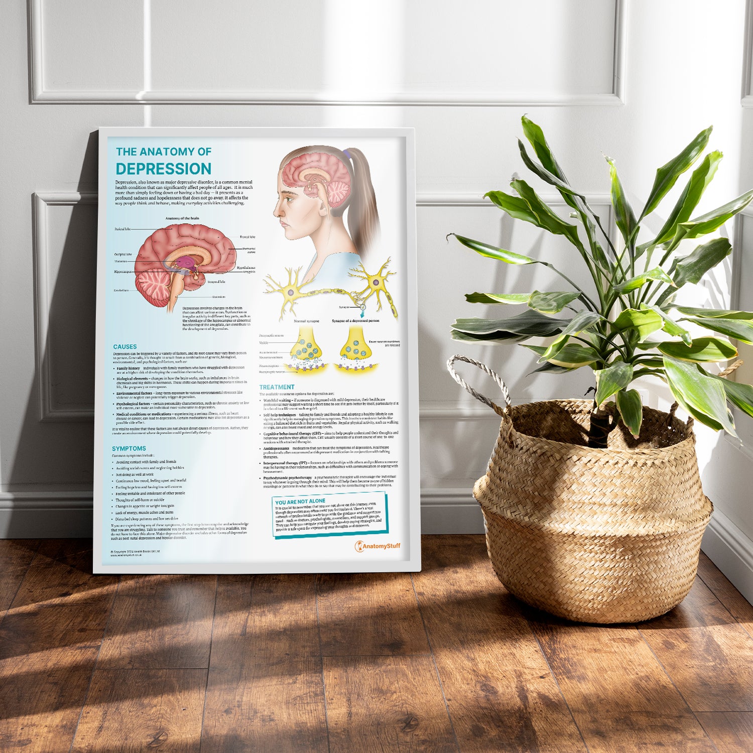 The Anatomy of Depression Chart / Poster