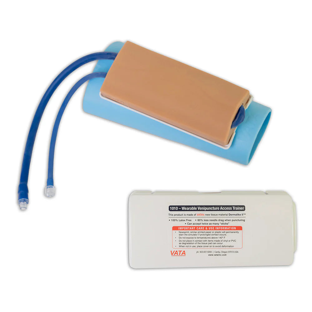 Replacement Sleeve with Tissue Pad for Wearable Two-Vein IV Access Trainer