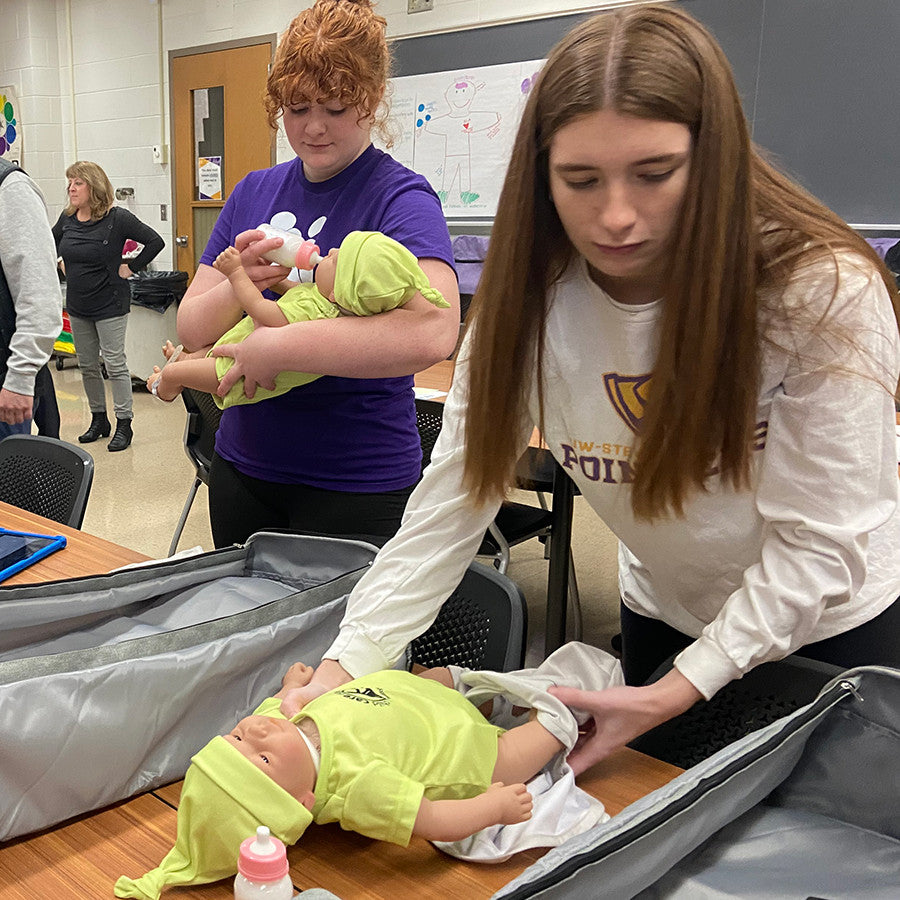 Infant Care Simulation using the Additional 3 month old baby for Child Care Experience Programme