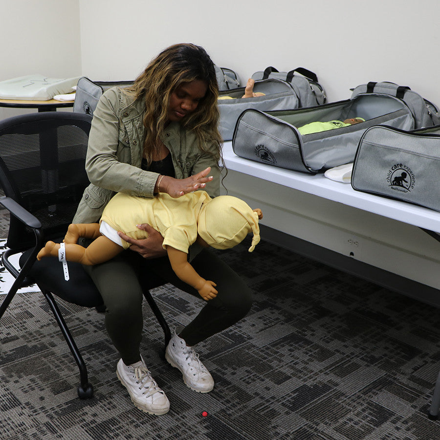 Infant airway obstruction training using the Additional 9 month old baby for Child Care Experience Programme