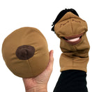 Switch Cloth Breast and Hand Puppet Breastfeeding Set Brown 3 image