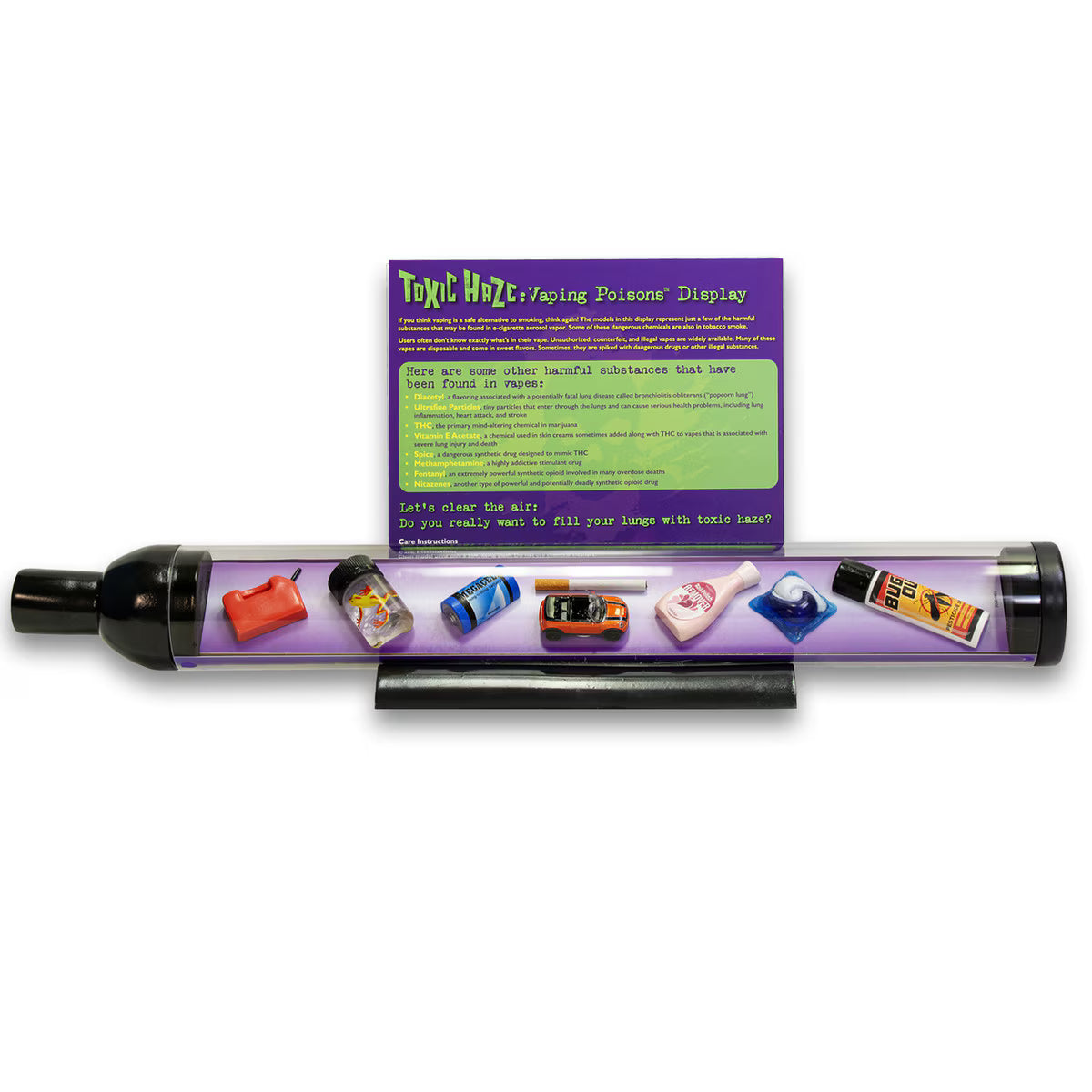 79309 Toxic Haze: Vaping Poisons™ Display e cig display front