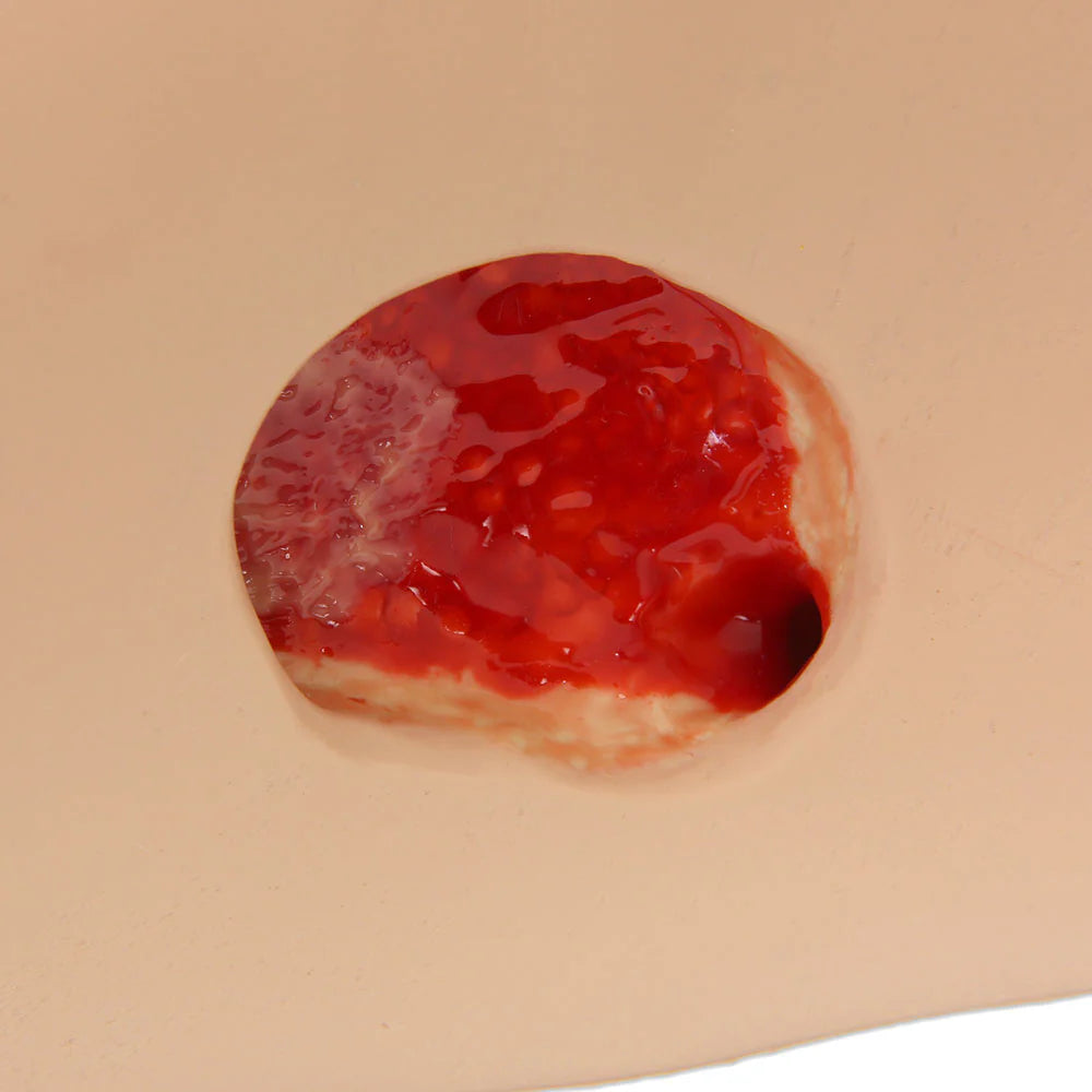 Seymour II™ Wound Care Simulator stage 3 ulcer details light