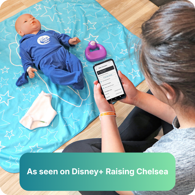 RealCare Baby featured on Disney+ Raising Chelsea