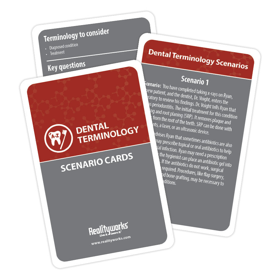 Dental Terminology Kit 35520141 scenario cards