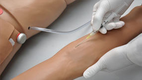 Injection arm for injection and infusion