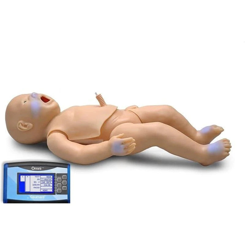 PEDI Blue Newborn CPR Patient Simulator with SmartSkin