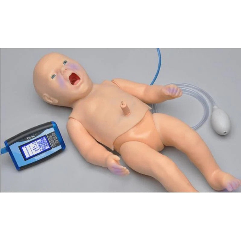 PEDI Blue Newborn CPR Patient Simulator with SmartSkin